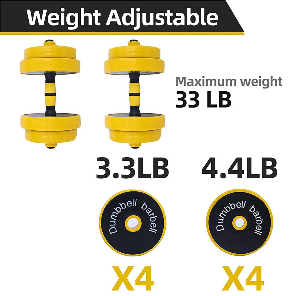 Adjustable Dumbbell Barbell Weight Pair, Free Weight, and Multifunction